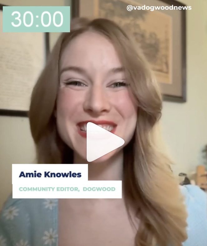 Women smiling with 30 second timer displayed